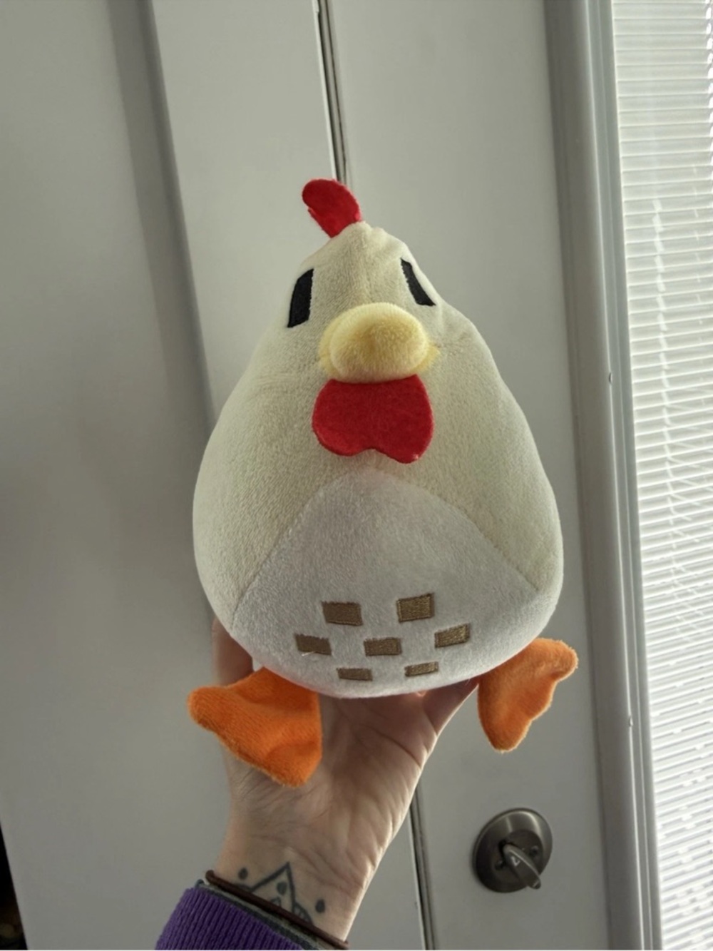 Stardew Valley Game White Chicken Plush Toy, Stuffed Animal Adult Owned Used